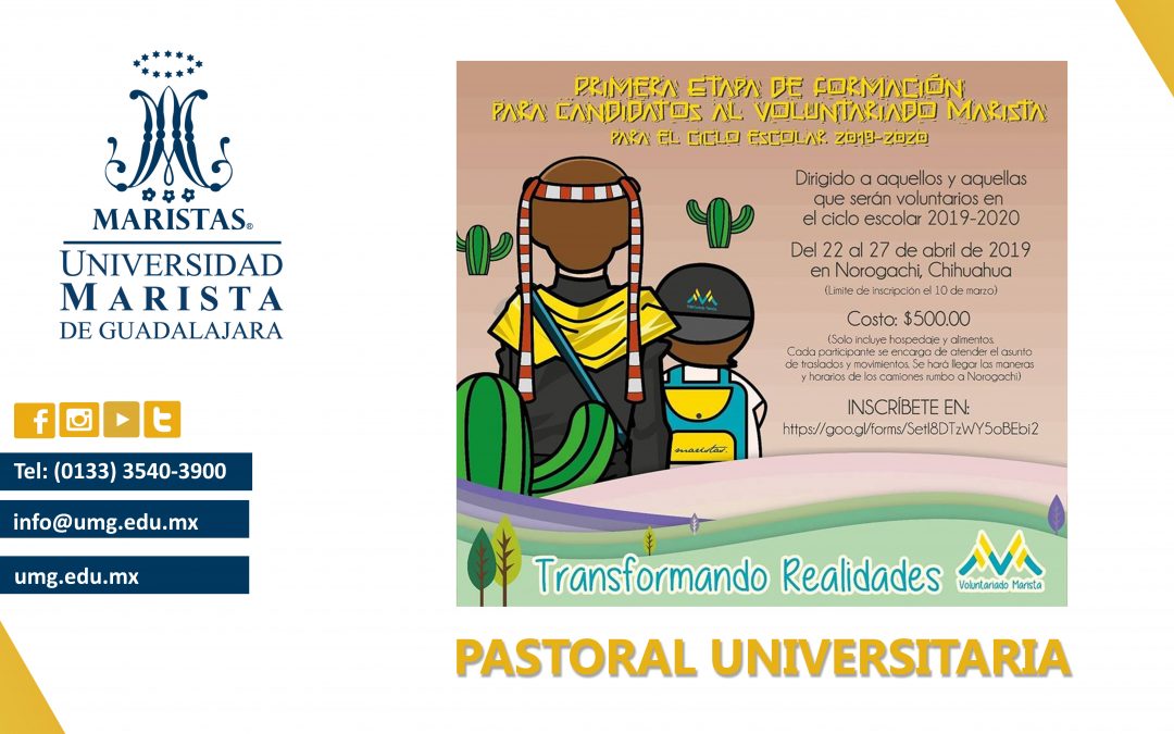 Voluntariado Marista  2019 – 2020.