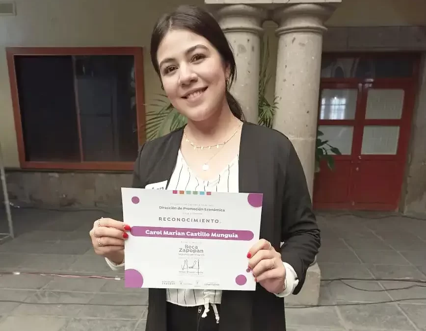 Estudiante de la Universidad Marista de Guadalajara fue presentante de la segunda generación de beneficiados del programa Beca Zapopan.